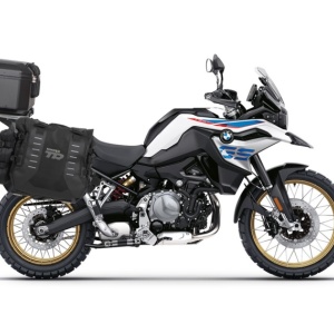 Set of SHAD TERRA TR40 adventure saddlebags and SHAD TERRA aluminium top case TR55 PURE BLACK, including mounting kit SHAD BMW F750GS/F850GS/ADVENTURE