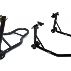 Set stander moto front + rear paddock stand MOTION STUFF STS3200+STS3210 with L support