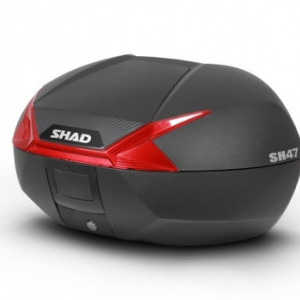 Top case SHAD SH47 D0B47206 negru/rosu