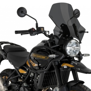 Windscreen PUIG ADJUSTABLE 22113F dark smoke