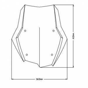 Windscreen PUIG TOURING 3769W transparent