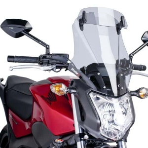 Windscreen PUIG TOURING WITH VISOR 6001H smoke
