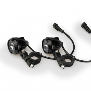 Auxiliary LED lights PUIG BEAM 2.0 20755N Negru homologated, set