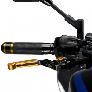 Brake lever without adapter PUIG 14ONO extendable folding gold/gold