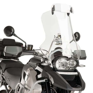 Multiadjustable visor PUIG 6319W clip-on transparent