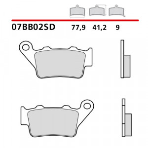 Placute de frana Brembo 07BB02SD