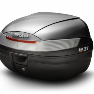 Top case cu capac colorat SHAD SH37 Argintiu