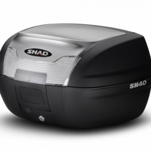 Top case cu capac colorat SHAD SH40 argintiu