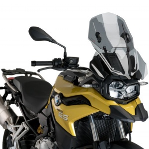 Windscreen PUIG RACING WITH SUPPORT + PROTECTION 3178H smoke