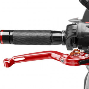 Brake lever without adapter PUIG 160RT foldable red/orange