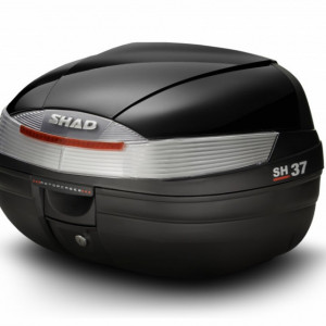 Top case cu capac colorat SHAD SH37 Black metal