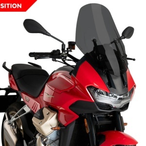 Windscreen PUIG TOURING 21484F dark smoke
