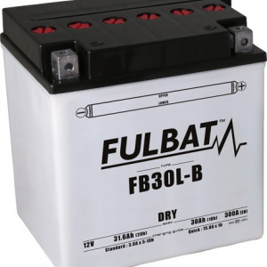 Baterie conventionala FULBAT FB30L-B (YB30L-B) include electrolit