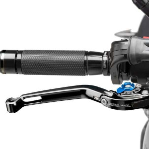 Brake lever without adapter PUIG 160NA foldable negru/albastru