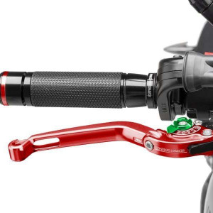 Brake lever without adapter PUIG 160RV foldable red/green
