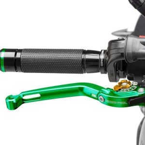 Brake lever without adapter PUIG 160VO foldable green/gold
