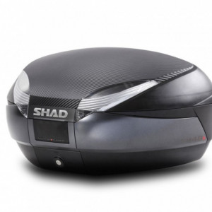 Top case cu capac colorat SHAD SH48 Carbon with PREMIUM SMART lock