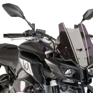 Windscreen PUIG RACING 8917F dark smoke