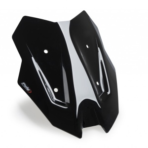 Windscreen PUIG SPORT 22688N Negru