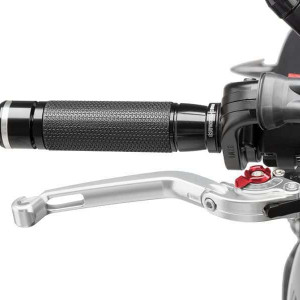 Brake lever without adapter PUIG 160PR foldable silver/red