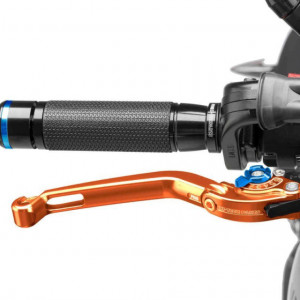 Brake lever without adapter PUIG 160TA foldable portocaliu/albastru