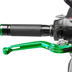 Brake lever without adapter PUIG 160VP foldable green/silver