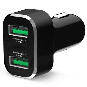 Încărcător cu 2 porturi USB GDS® cu Qualcomm® Quick Charge™