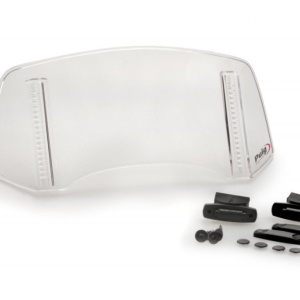 Multiadjustable visor PUIG 2.0 20763W fixed by screws transparent