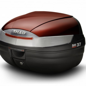 Top case cu capac colorat SHAD SH37 Rosu