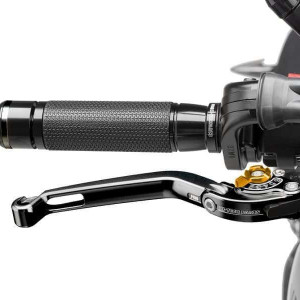Brake lever without adapter PUIG 160NO foldable black/gold