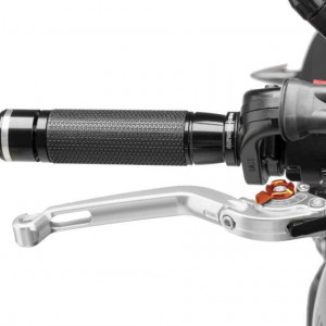 Brake lever without adapter PUIG 160PT foldable silver/orange