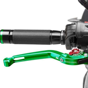 Brake lever without adapter PUIG 160VR foldable green/red