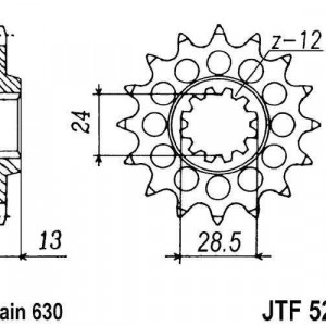 Pinion fata JT JTF 522-15 15T, 630