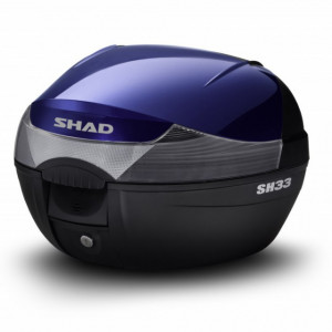 Top case cu capac colorat SHAD SH33 Albastru