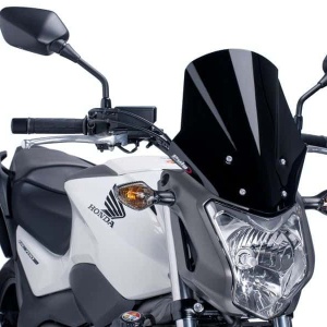 Windscreen PUIG RACING 5991N Negru