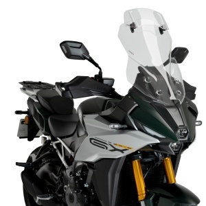 Windscreen PUIG TOURING WITH VISOR 21989W transparent
