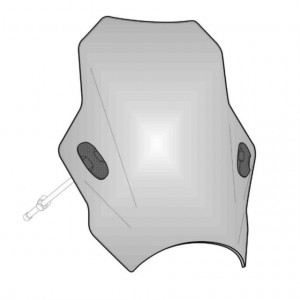 Windshield PUIG BAT 8088F dark smoke