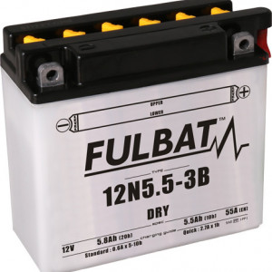 Baterie conventionala FULBAT 12N5.5-3B include electrolit