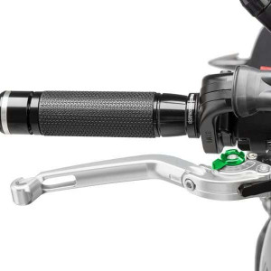 Brake lever without adapter PUIG 160PV foldable silver/green
