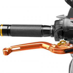 Brake lever without adapter PUIG 160TO foldable orange/gold