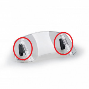 Multi-adjustable mechanism PUIG 2.0 20767N pair, black clip-on