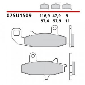 Placute de frana Brembo 07SU1509