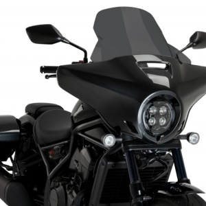 Windscreen PUIG HIGH - ROAD 21545F dark smoke