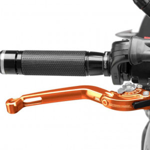 Brake lever without adapter PUIG 160TP foldable orange/silver