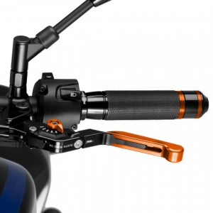 Clutch lever without adapter PUIG 24TNT extendable folding orange/orange