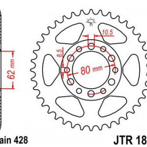 Foaie spate JT JTR 1842-55 55T, 428