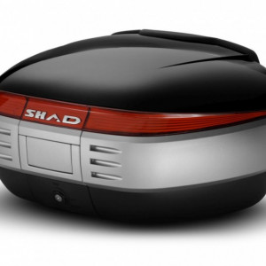 Top case cu capac colorat SHAD SH50 Black metal