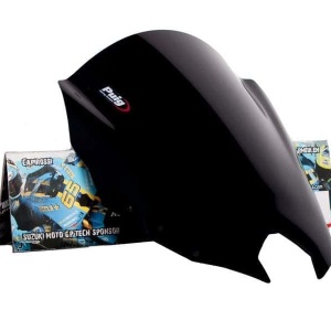 Windscreen PUIG RACING 5547N Negru