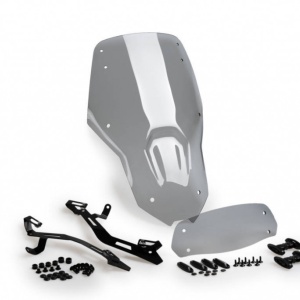 Windscreen PUIG TOURING WITH VISOR 21739H smoke
