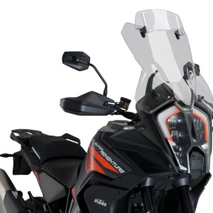 Windshield PUIG TOURING PLUS WITH VISOR 20817H smoke